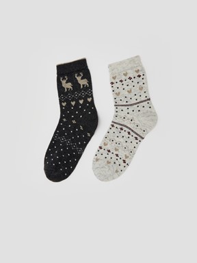 Soket Çorap KOYU GRİ MELANJ