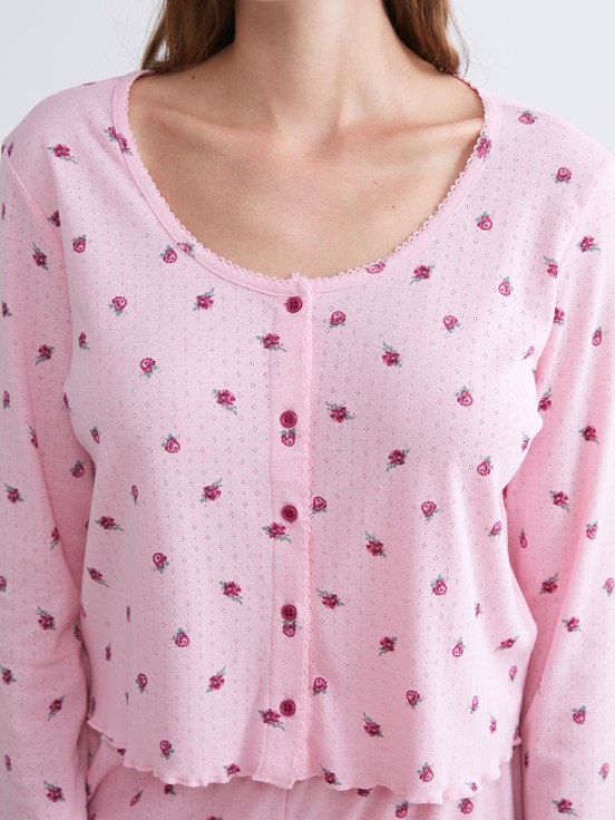 Pijama Takım AÇIK PEMBE BASKILI