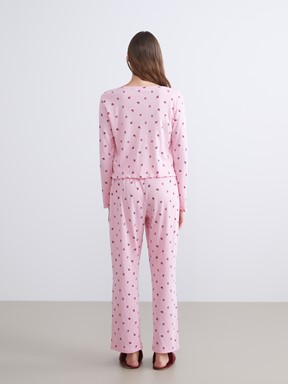 Pijama Takım AÇIK PEMBE BASKILI