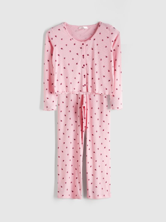 Pijama Takım AÇIK PEMBE BASKILI