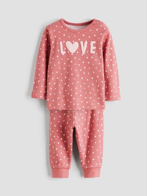 Pijama Takım GÜLKURUSU BASKILI