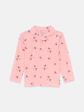 Pijama Takım PEMBE BASKILI