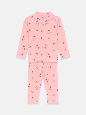 Pijama Takım PEMBE BASKILI
