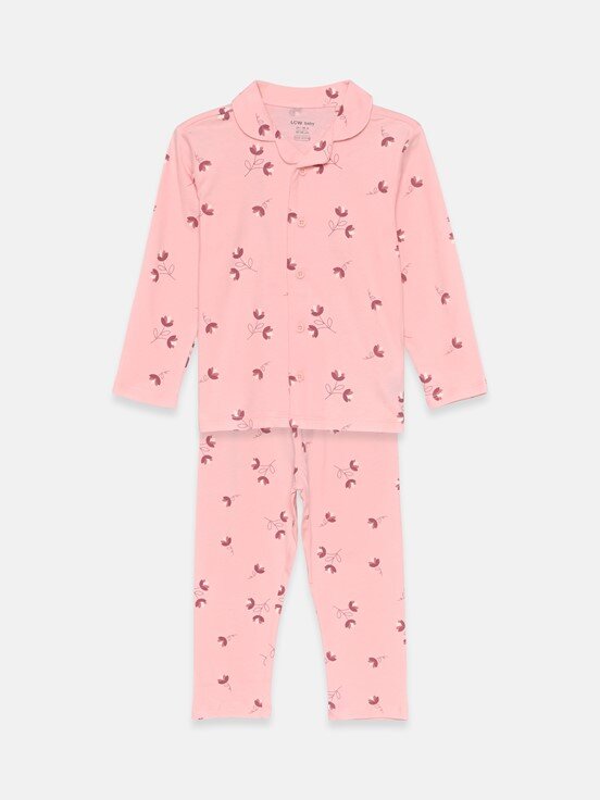 Pijama Takım PEMBE BASKILI