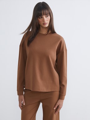 Sweatshirt KAHVERENGİ