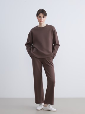 Sweatshirt KAHVERENGİ