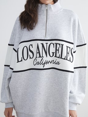 Sweatshirt AÇIK GRİ MELANJ