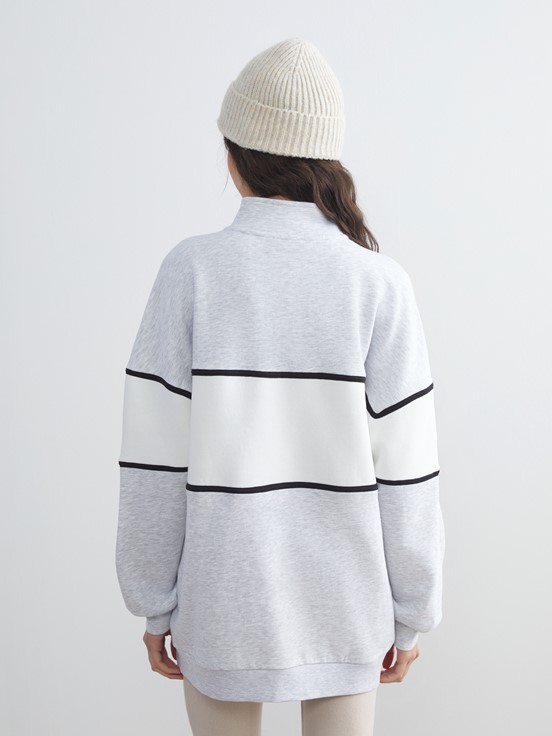 Sweatshirt AÇIK GRİ MELANJ
