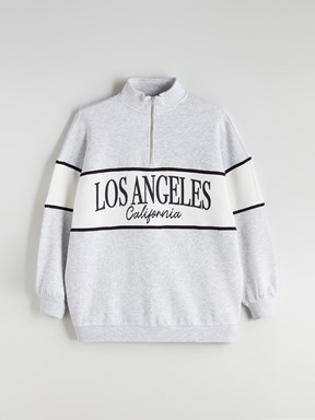 Sweatshirt AÇIK GRİ MELANJ