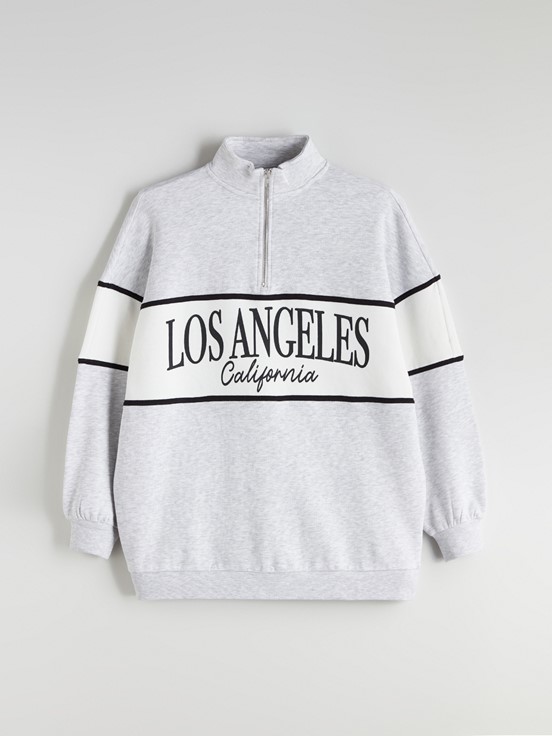 Sweatshirt AÇIK GRİ MELANJ