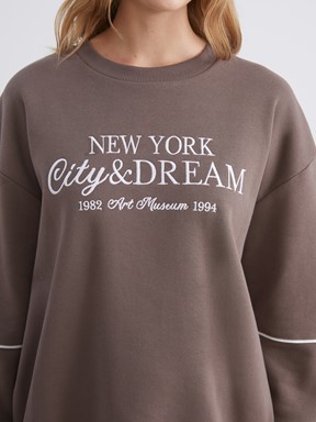 Sweatshirt KAHVERENGİ