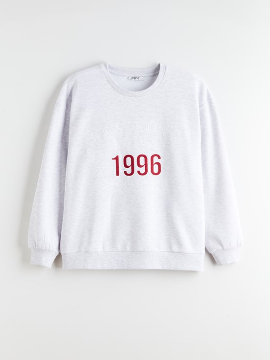 Sweatshirt AÇIK GRİ MELANJ