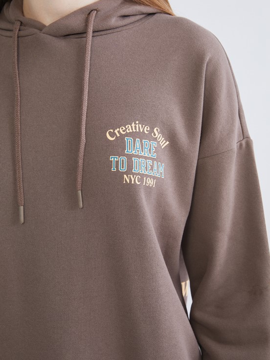 Hoodie KAHVERENGİ
