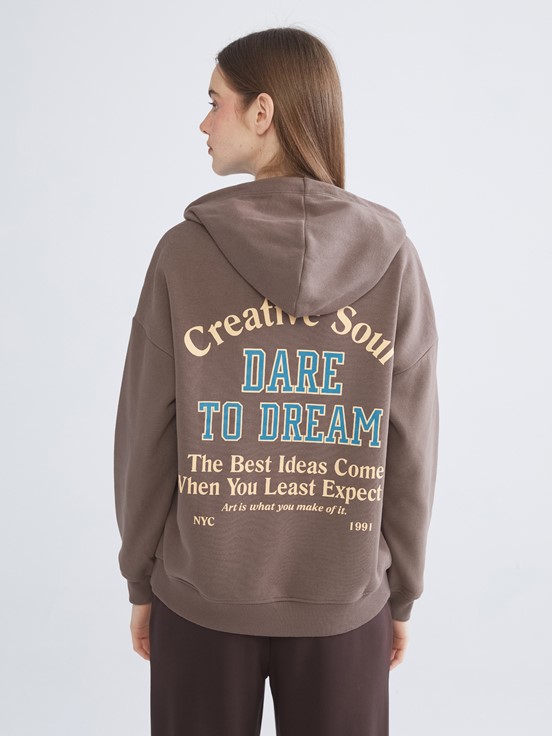 Hoodie KAHVERENGİ