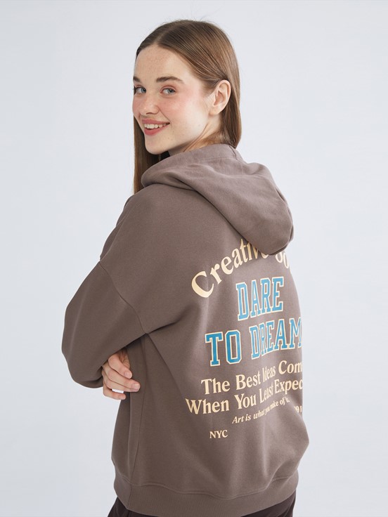 Hoodie KAHVERENGİ