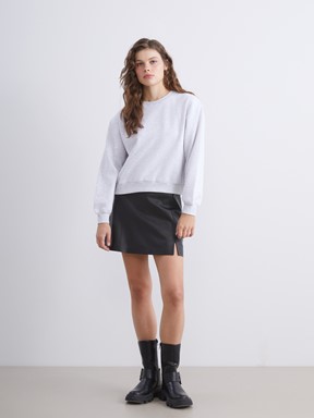 Sweatshirt AÇIK GRİ MELANJ