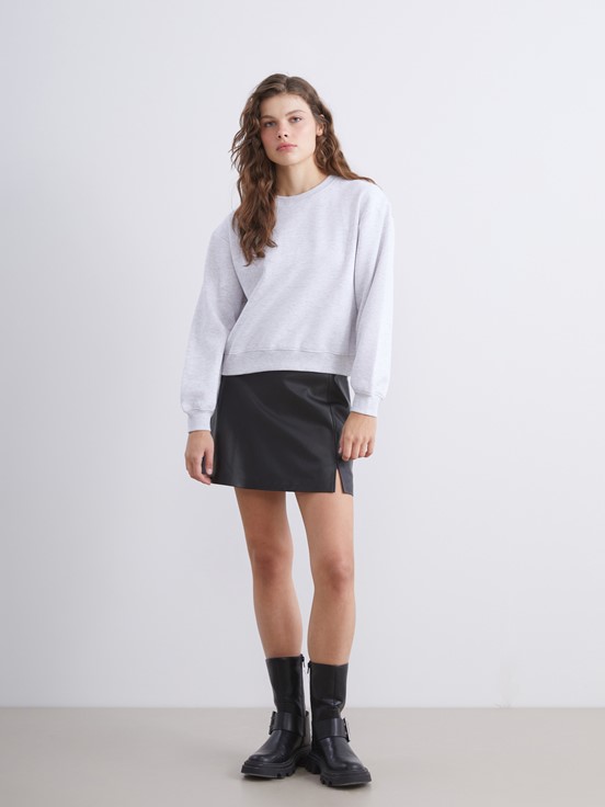 Sweatshirt AÇIK GRİ MELANJ