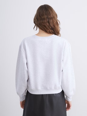 Sweatshirt AÇIK GRİ MELANJ