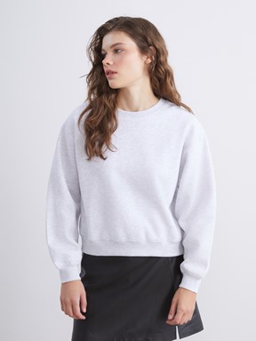Sweatshirt AÇIK GRİ MELANJ