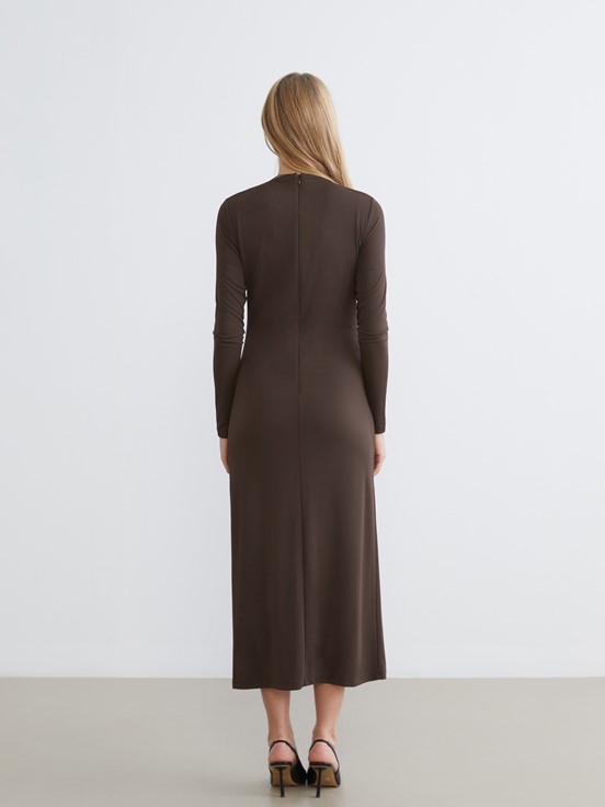 Elbise KOYU KAHVERENGİ