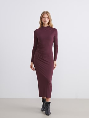 Elbise KOYU KAHVERENGİ