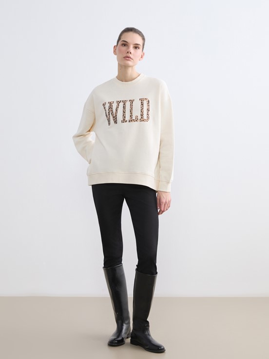 Sweatshirt KREM RENGİ