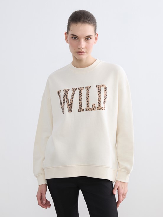 Sweatshirt KREM RENGİ