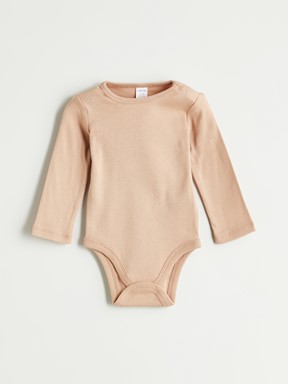 Çıtçıtlı Body EKRU BASKILI