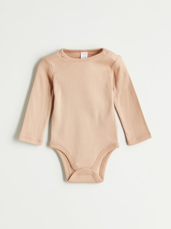 Çıtçıtlı Body EKRU BASKILI