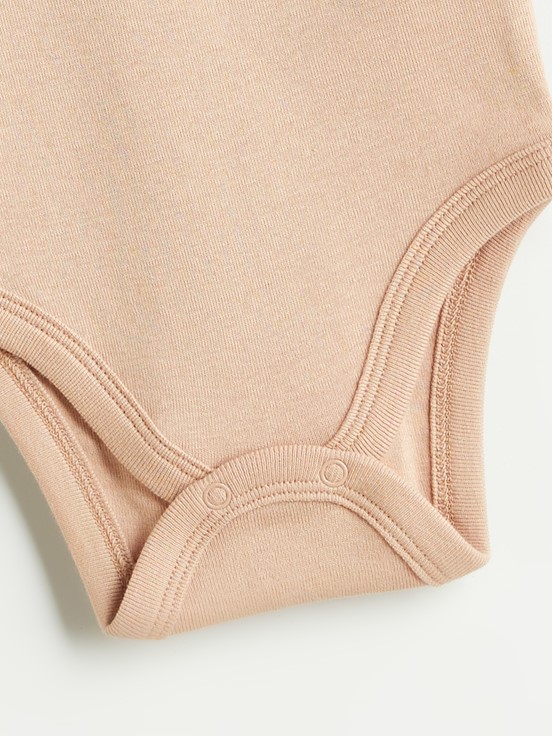 Çıtçıtlı Body EKRU BASKILI