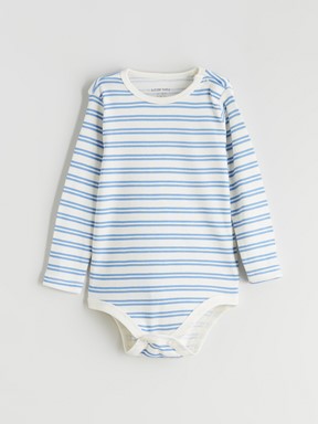 Çıtçıtlı Body AÇIK BEJ BASKILI