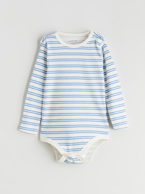 Çıtçıtlı Body AÇIK BEJ BASKILI