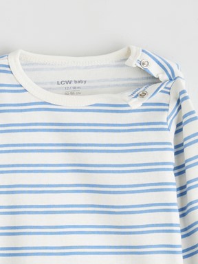 Çıtçıtlı Body AÇIK BEJ BASKILI