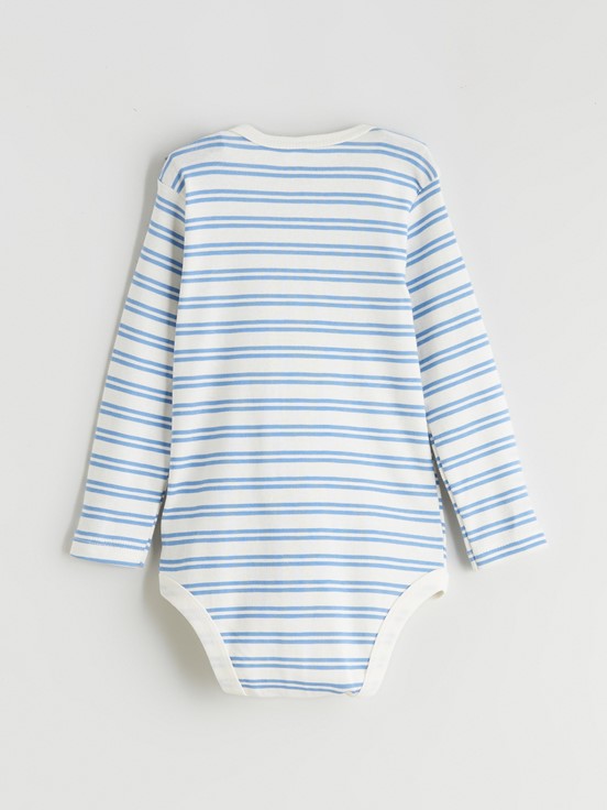 Çıtçıtlı Body AÇIK BEJ BASKILI