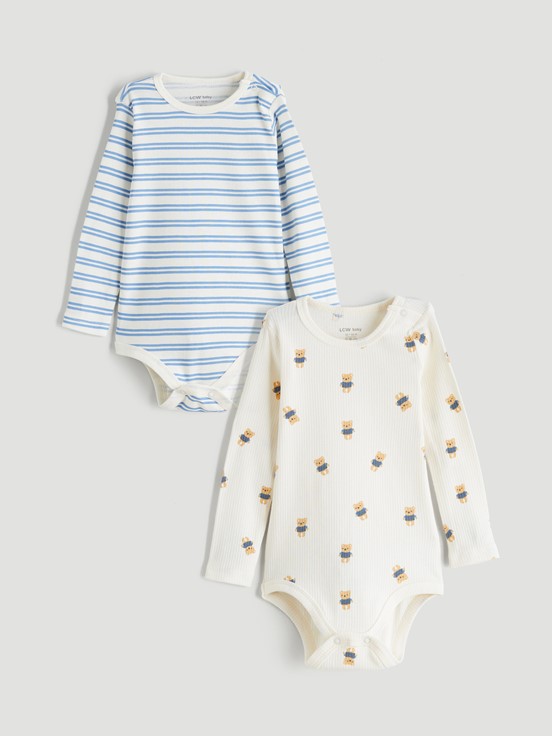 Çıtçıtlı Body AÇIK BEJ BASKILI