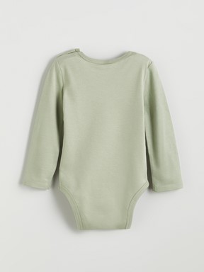 Çıtçıtlı Body AÇIK BEJ BASKILI