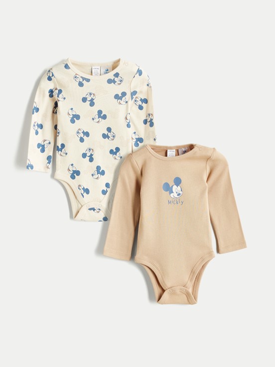 Çıtçıtlı Body AÇIK BEJ BASKILI