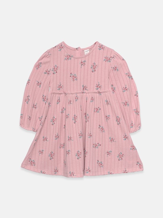 Elbise PEMBE BASKILI