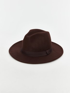 Fötr Şapka KOYU KAHVERENGİ