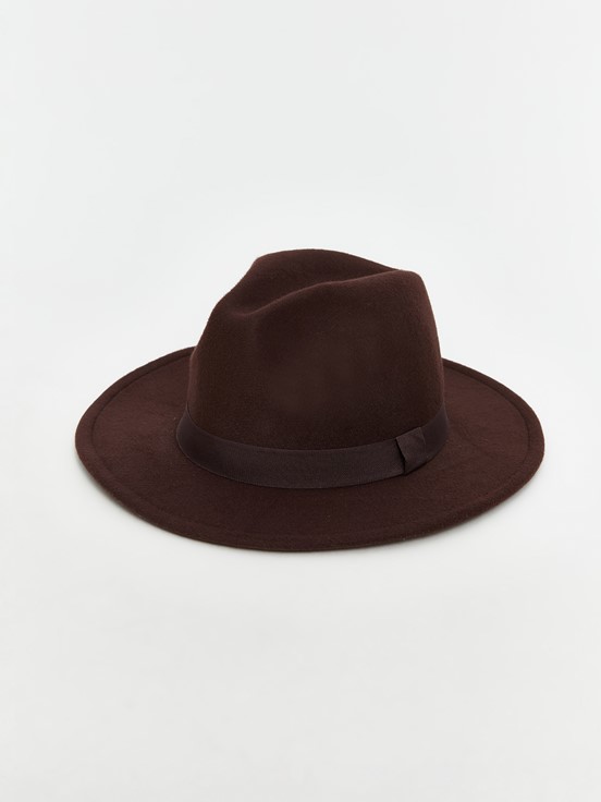 Fötr Şapka KOYU KAHVERENGİ