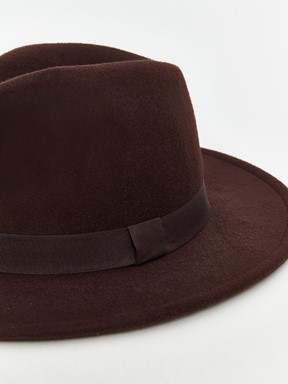 Fötr Şapka KOYU KAHVERENGİ