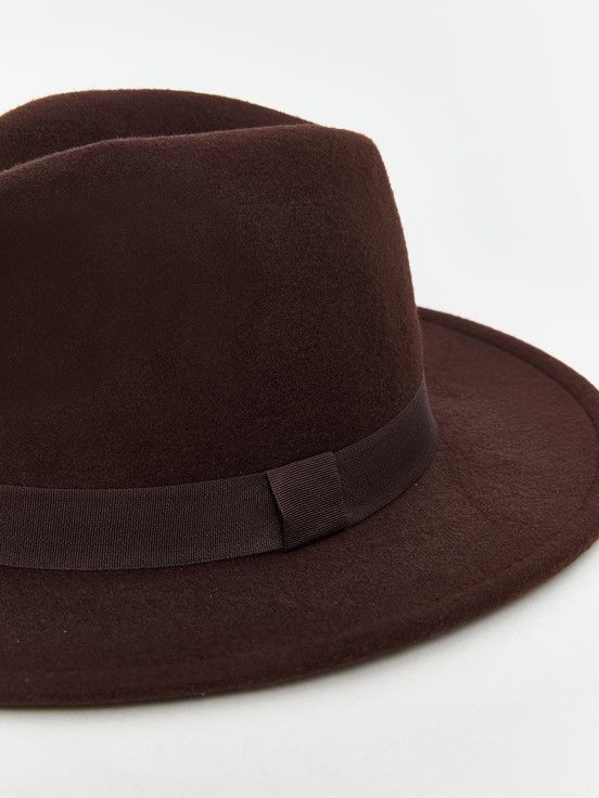 Fötr Şapka KOYU KAHVERENGİ