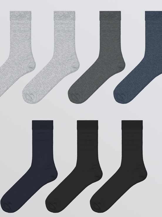 Soket Çorap KARIŞIK RENK İPLİĞİ BOYALI