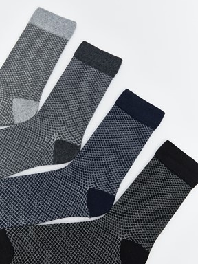 Soket Çorap KARIŞIK RENK İPLİĞİ BOYALI