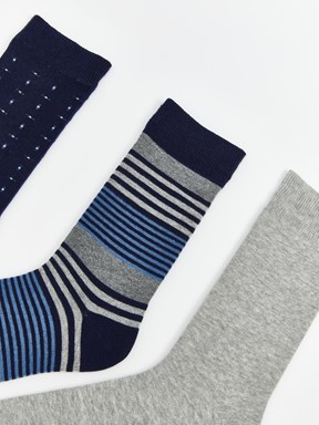 Soket Çorap KARIŞIK RENK İPLİĞİ BOYALI