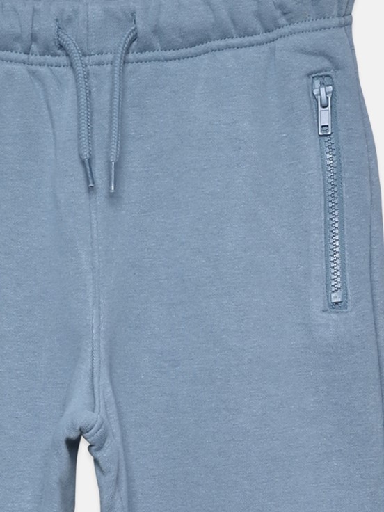 Beli Lastikli Basic Erkek Çocuk Jogger Eşofman Altı MAT MAVİ