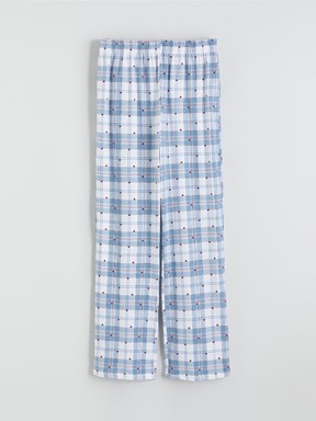 Pijama Takım MAT MAVİ BASKILI