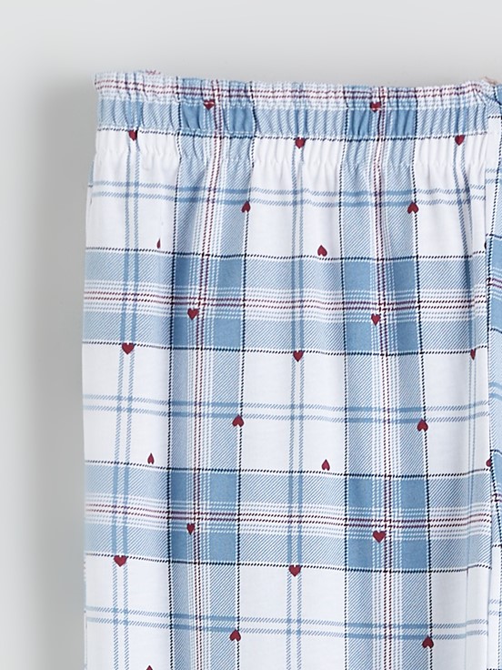 Pijama Takım MAT MAVİ BASKILI