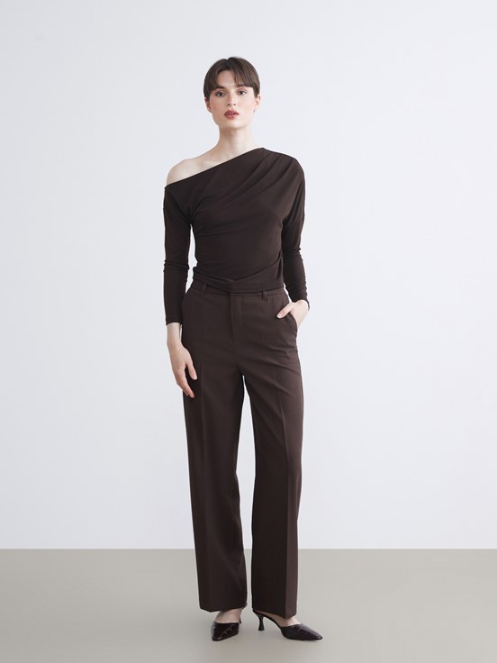 Bluz KOYU KAHVERENGİ