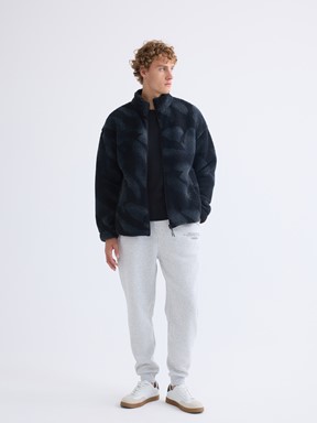 Fermuarlı Sweatshirt SİYAH BASKILI 4